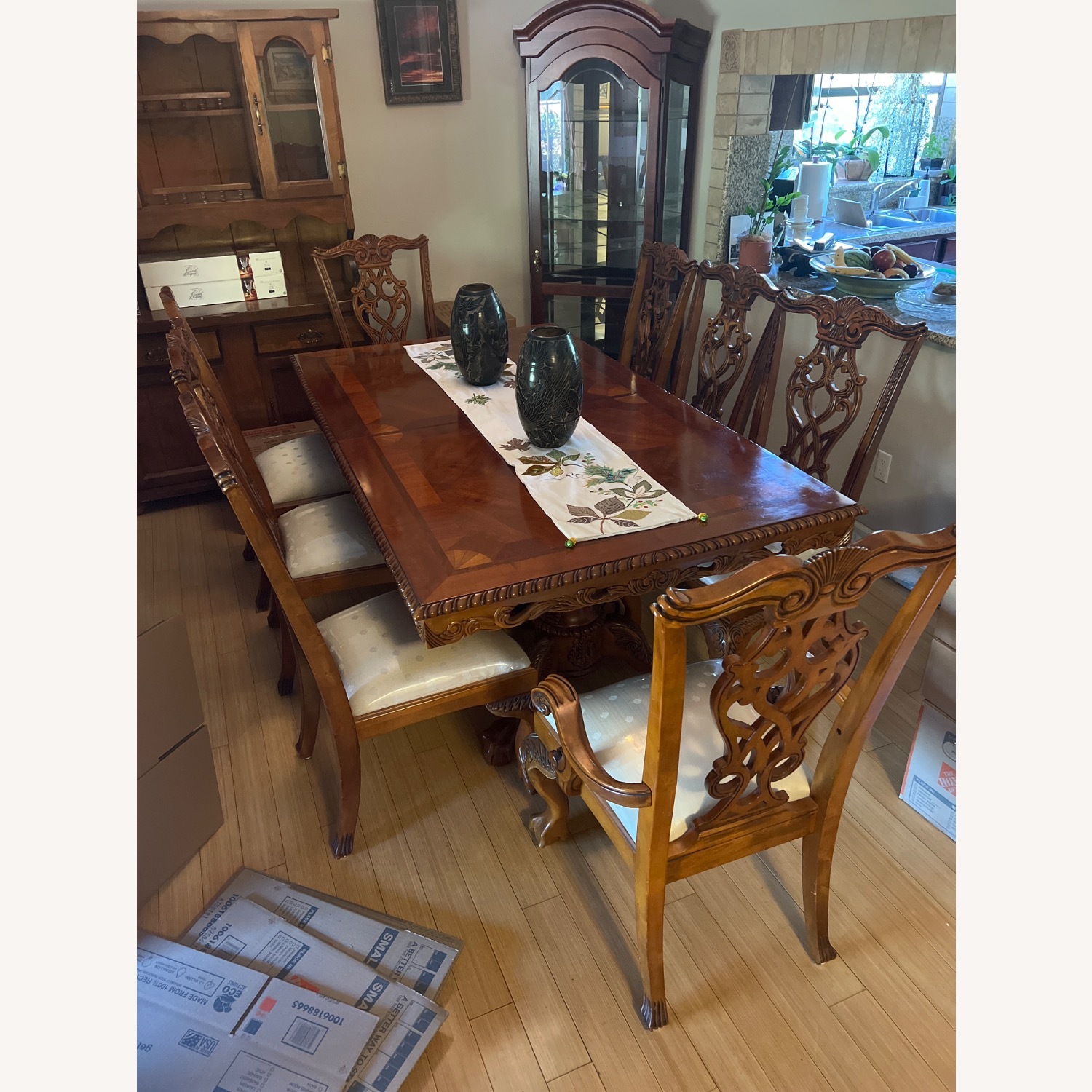 Michael Amini Aico Dining Set - image-1