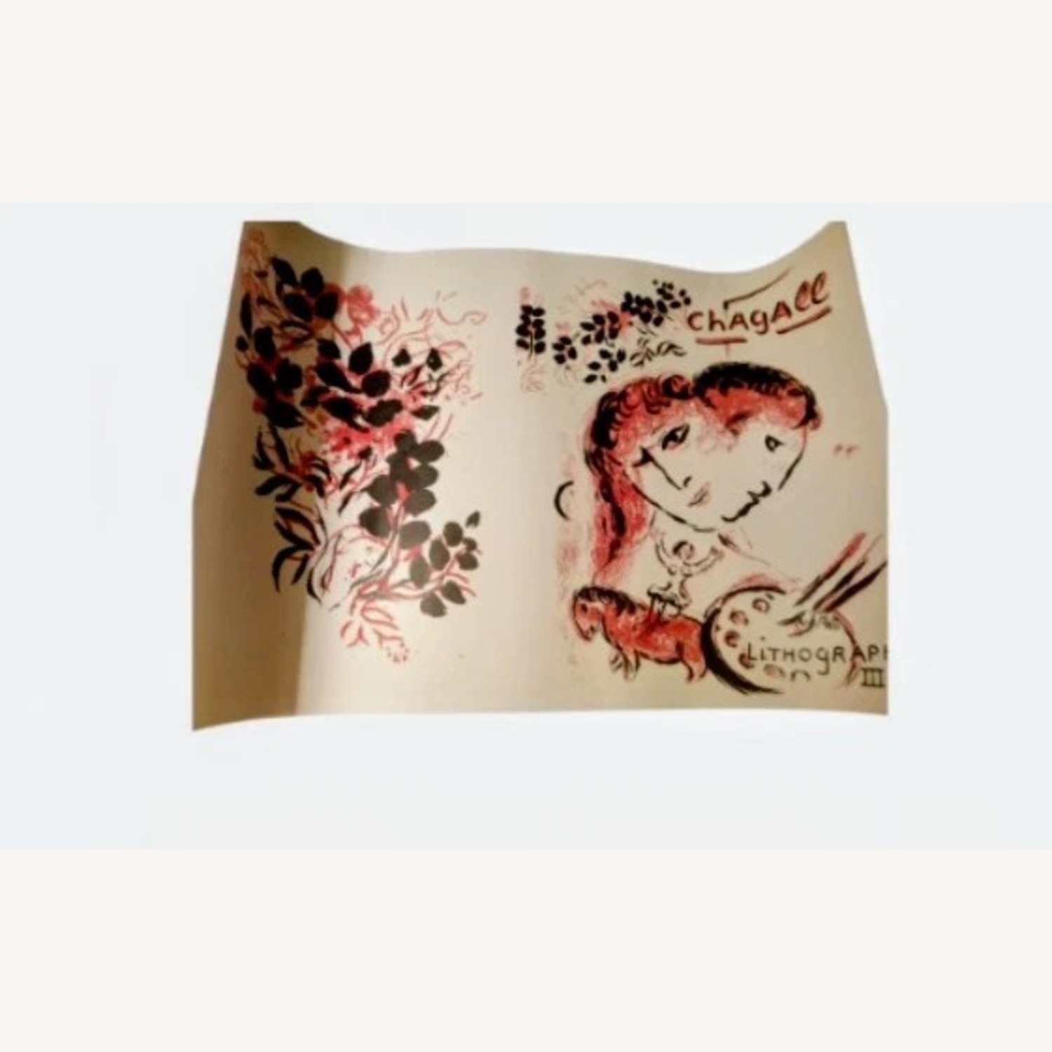 Antique Marc Chagall A Rare Piece Wall Art - image-2