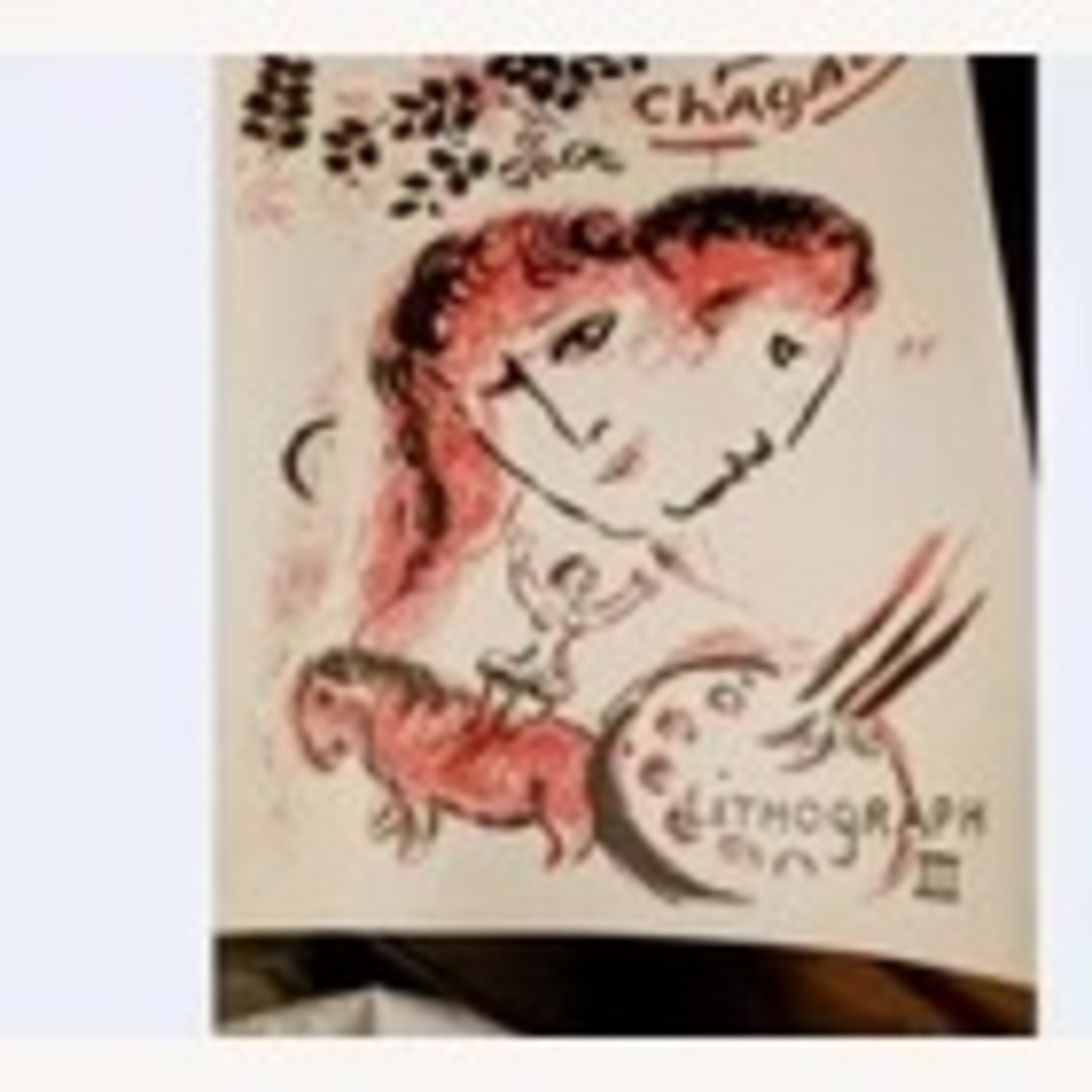 Antique Marc Chagall A Rare Piece Wall Art - image-3