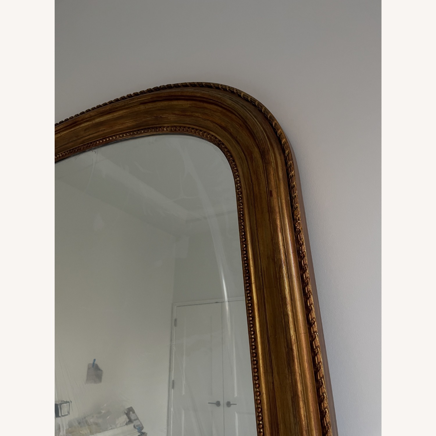 Restoration Hardware Gilt Arched Floor Mirror - image-2