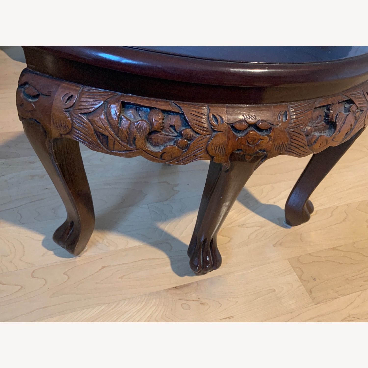 Dark Brown Wood Coffee Table - image-3