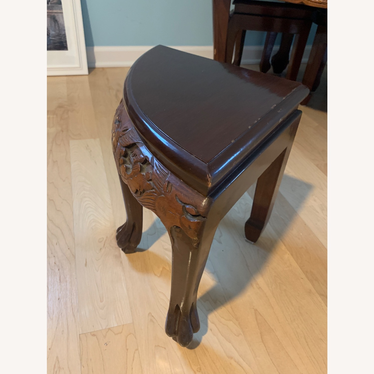 Dark Brown Wood Coffee Table - image-6