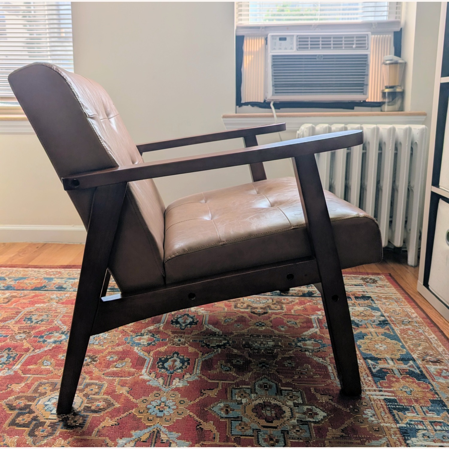 Wayfair Light Brown Faux Leather Accent Chair - image-2