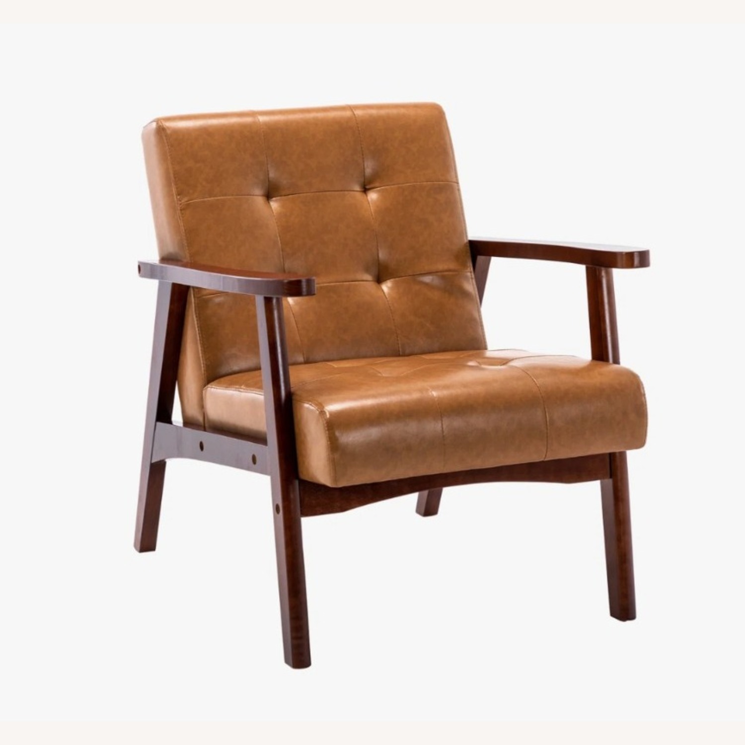Wayfair Light Brown Faux Leather Accent Chair - image-13