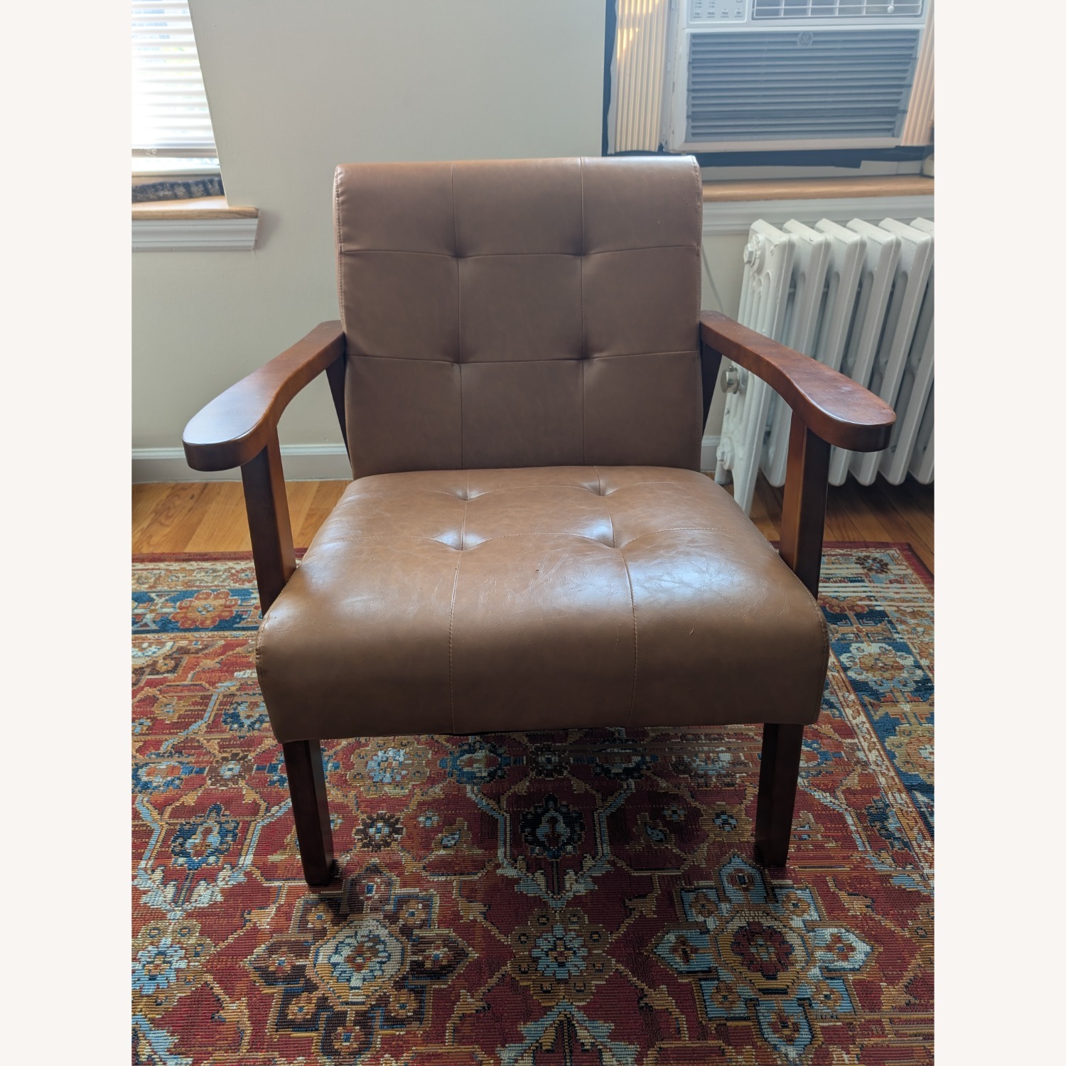 Wayfair Light Brown Faux Leather Accent Chair - image-12