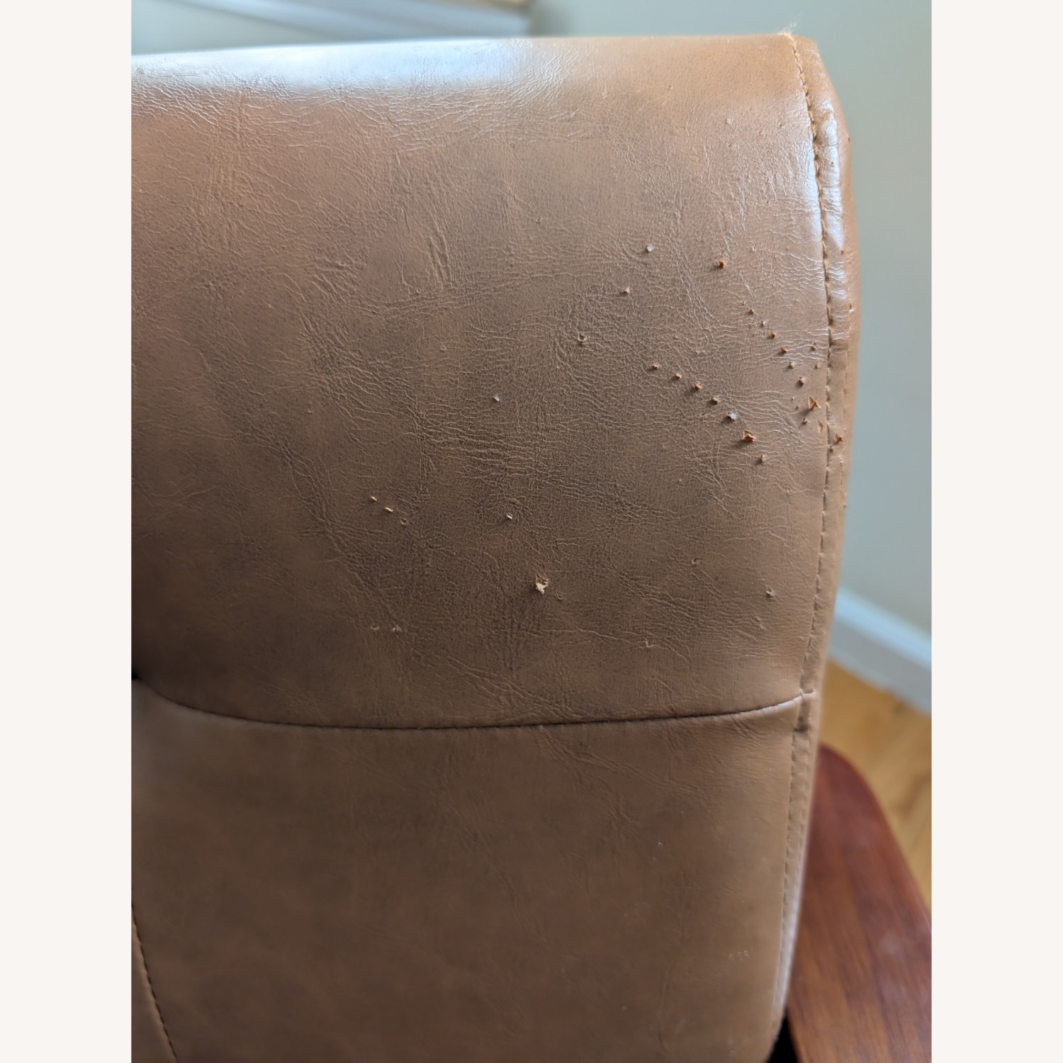 Wayfair Light Brown Faux Leather Accent Chair - image-6