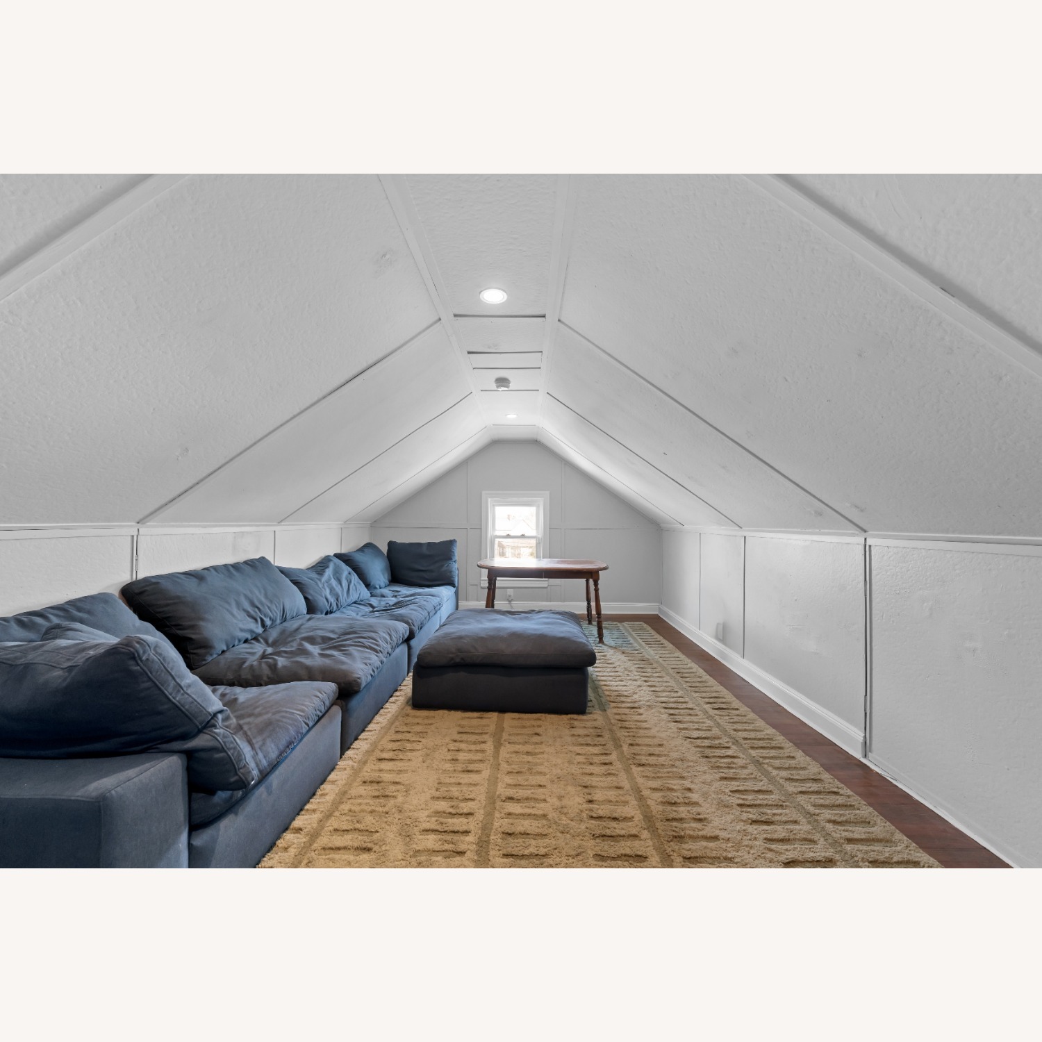 Bob's Discount Furniture Dream Navy 5 Piece Sectional - image-1