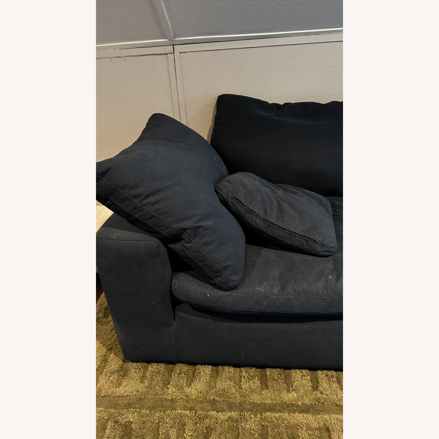 Bob's Discount Furniture Dream Navy 5 Piece Sectional - image-3