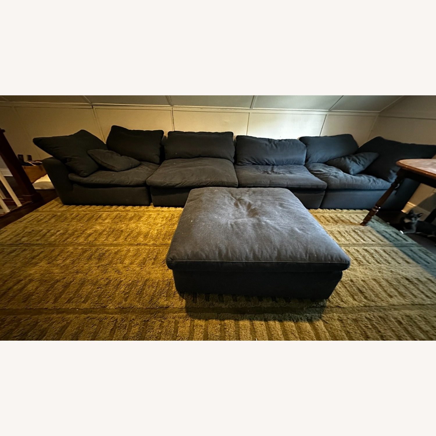 Bob's Discount Furniture Dream Navy 5 Piece Sectional - image-2