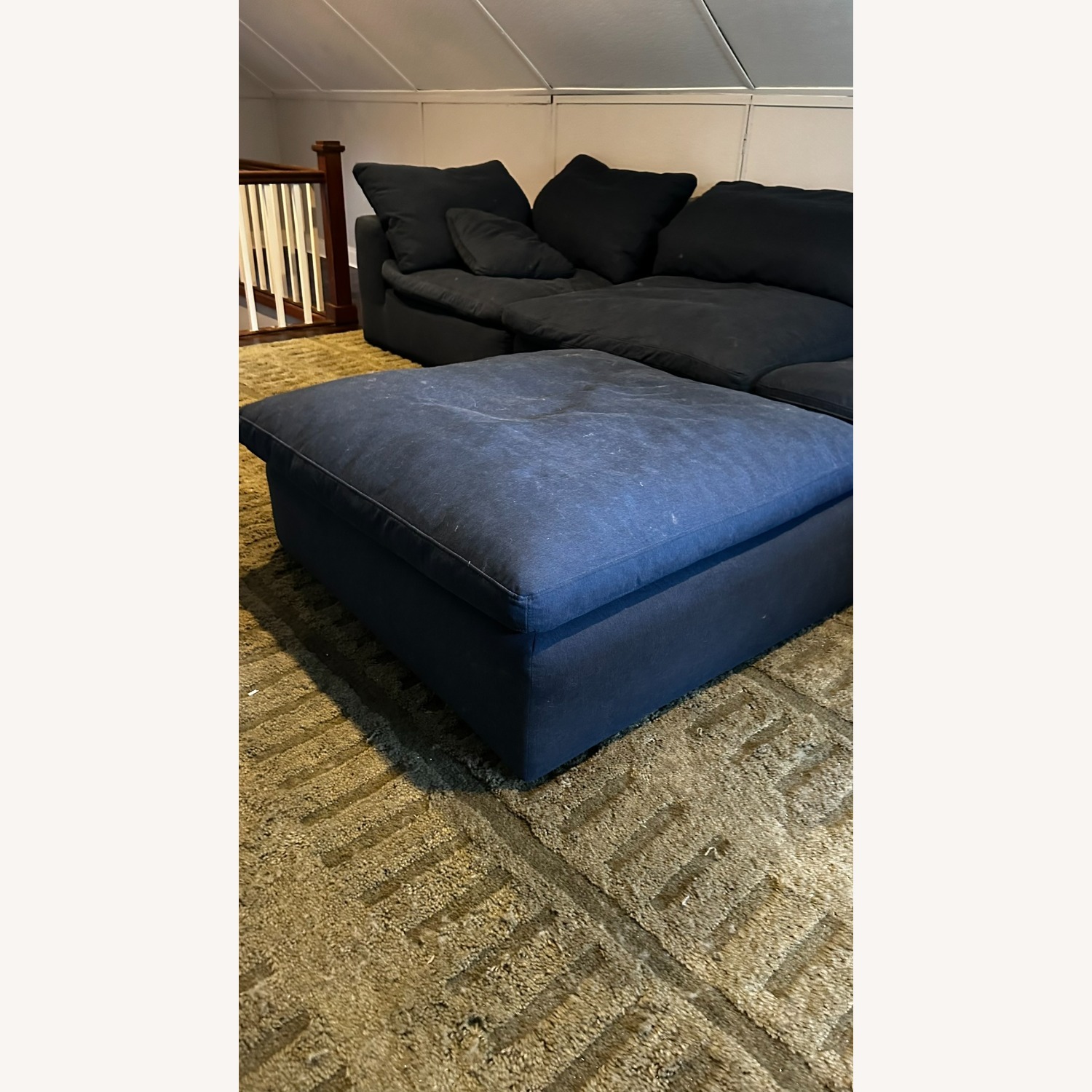 Bob's Discount Furniture Dream Navy 5 Piece Sectional - image-5