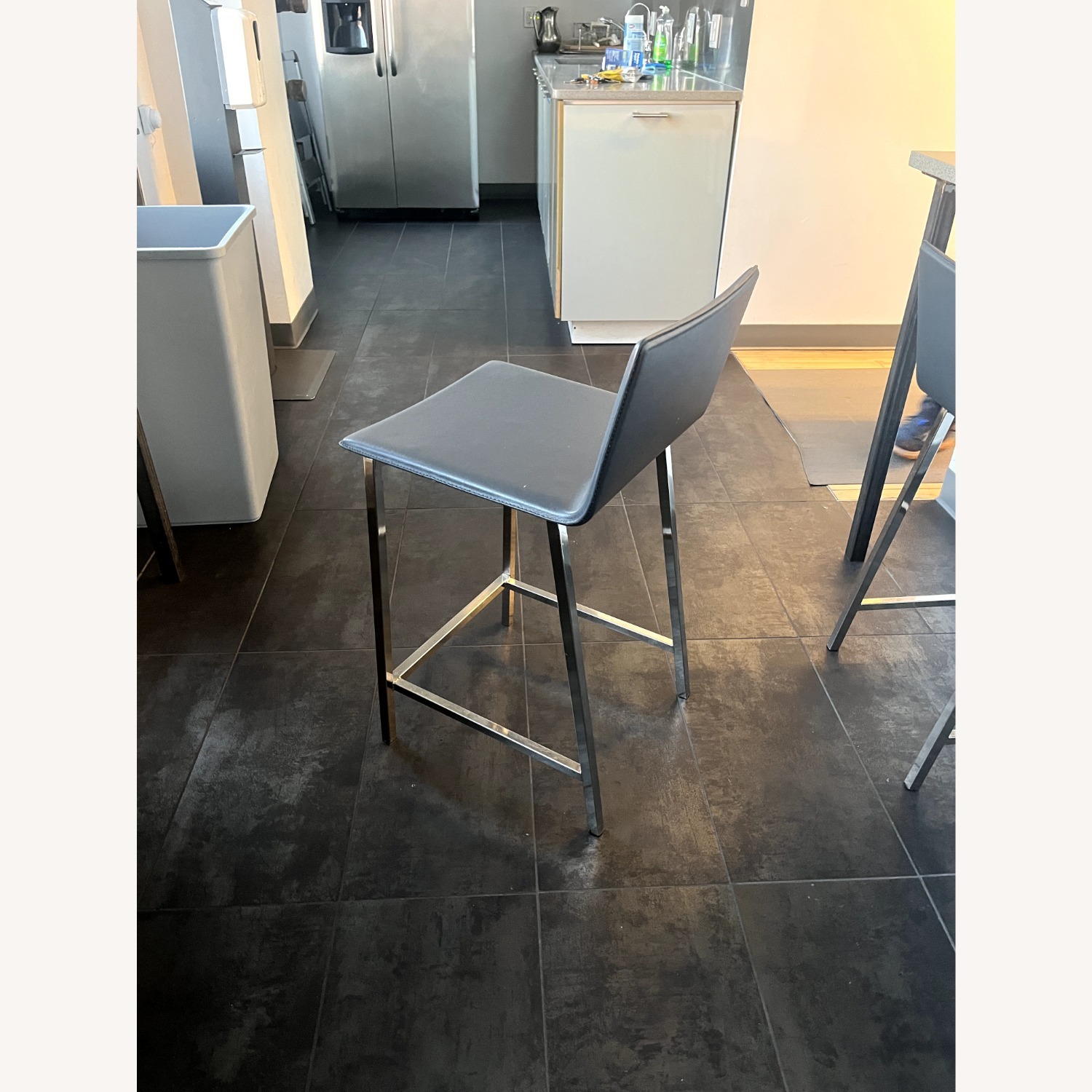 CB2 Phoenix Dark Gray Accent Chairs - image-1