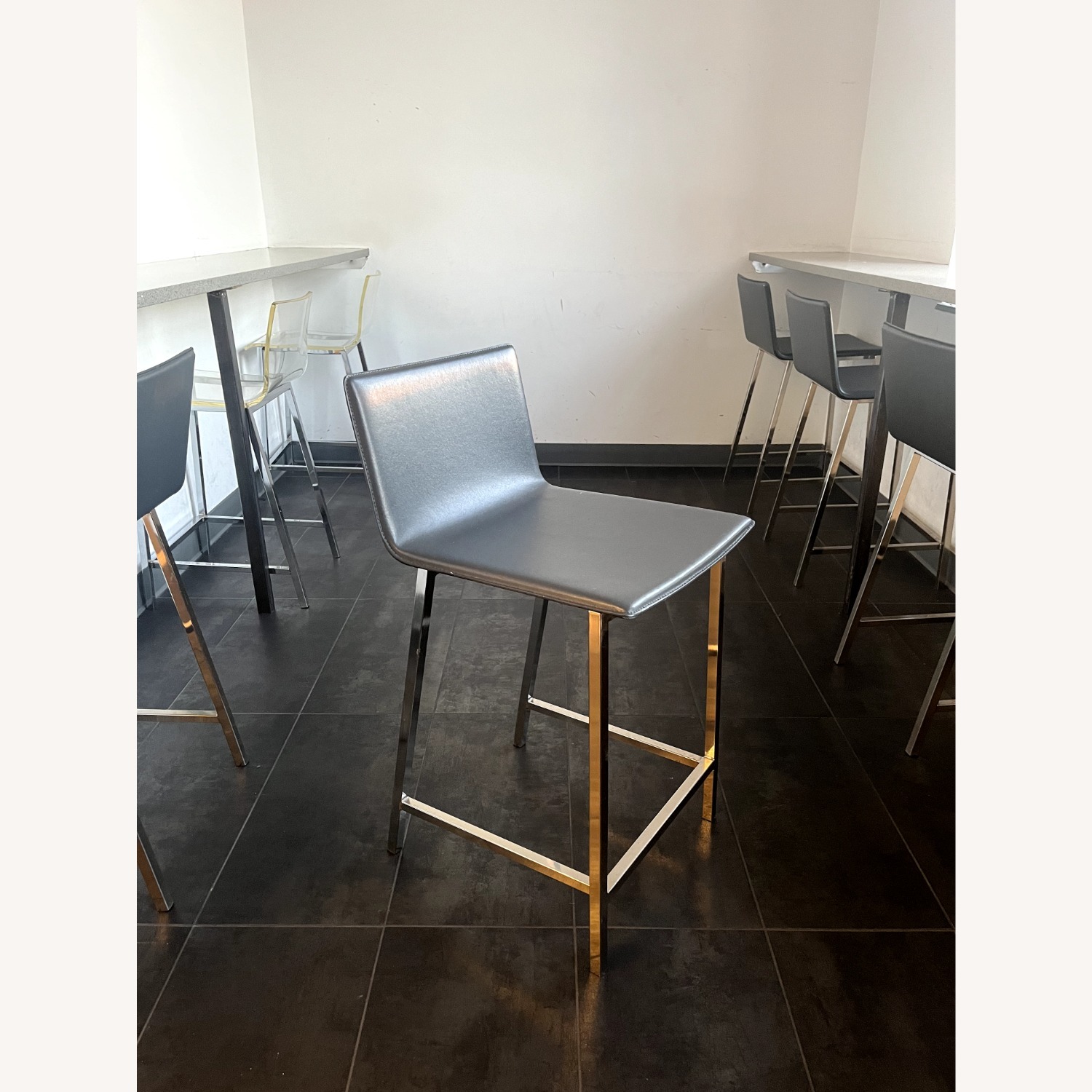 CB2 Phoenix Dark Gray Accent Chairs - image-2