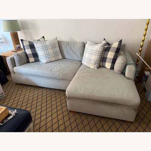 Used Interior Define Charly Ecru Sectional Sofa for sale on AptDeco