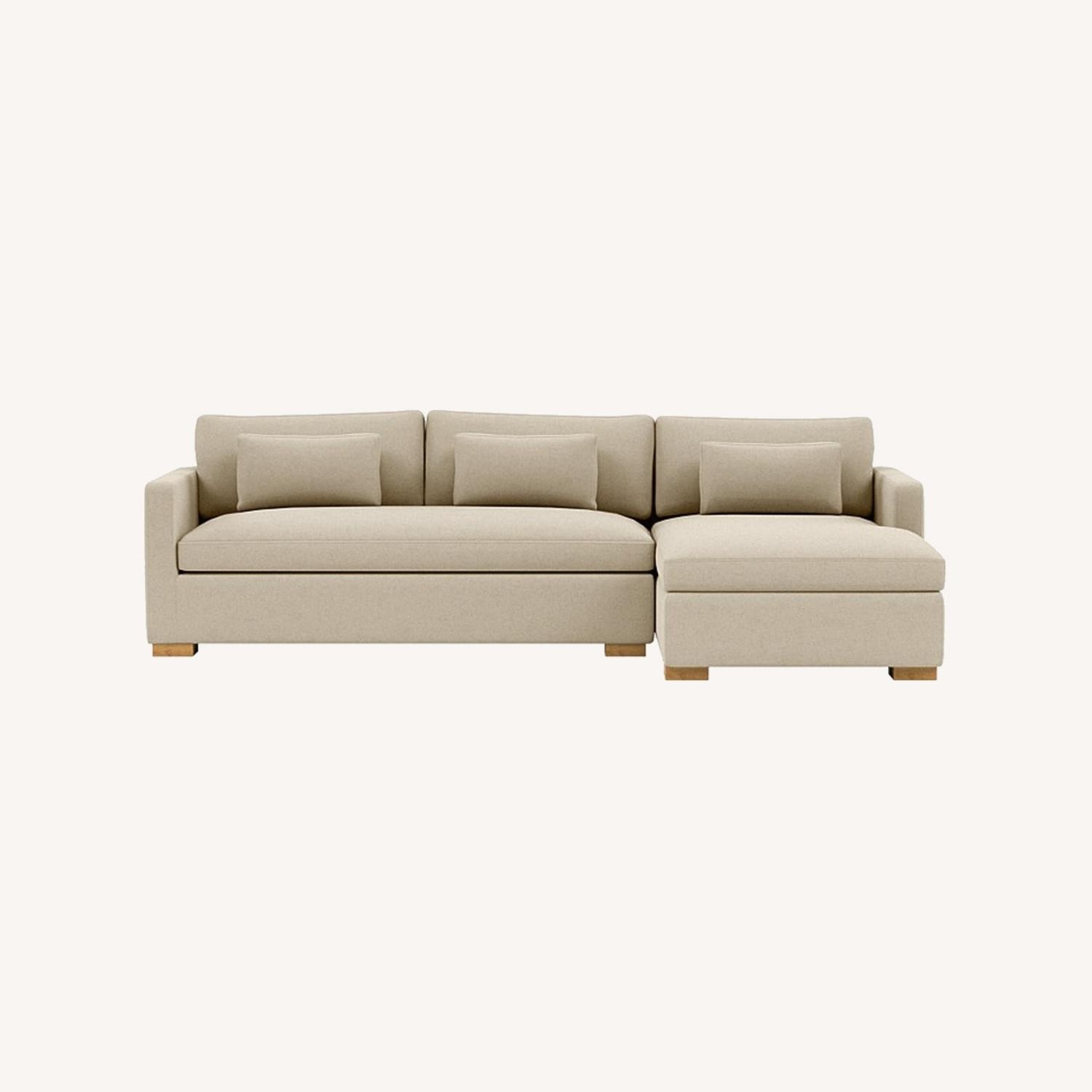 Interior Define Charly Ecru Sectional Sofa - image-7