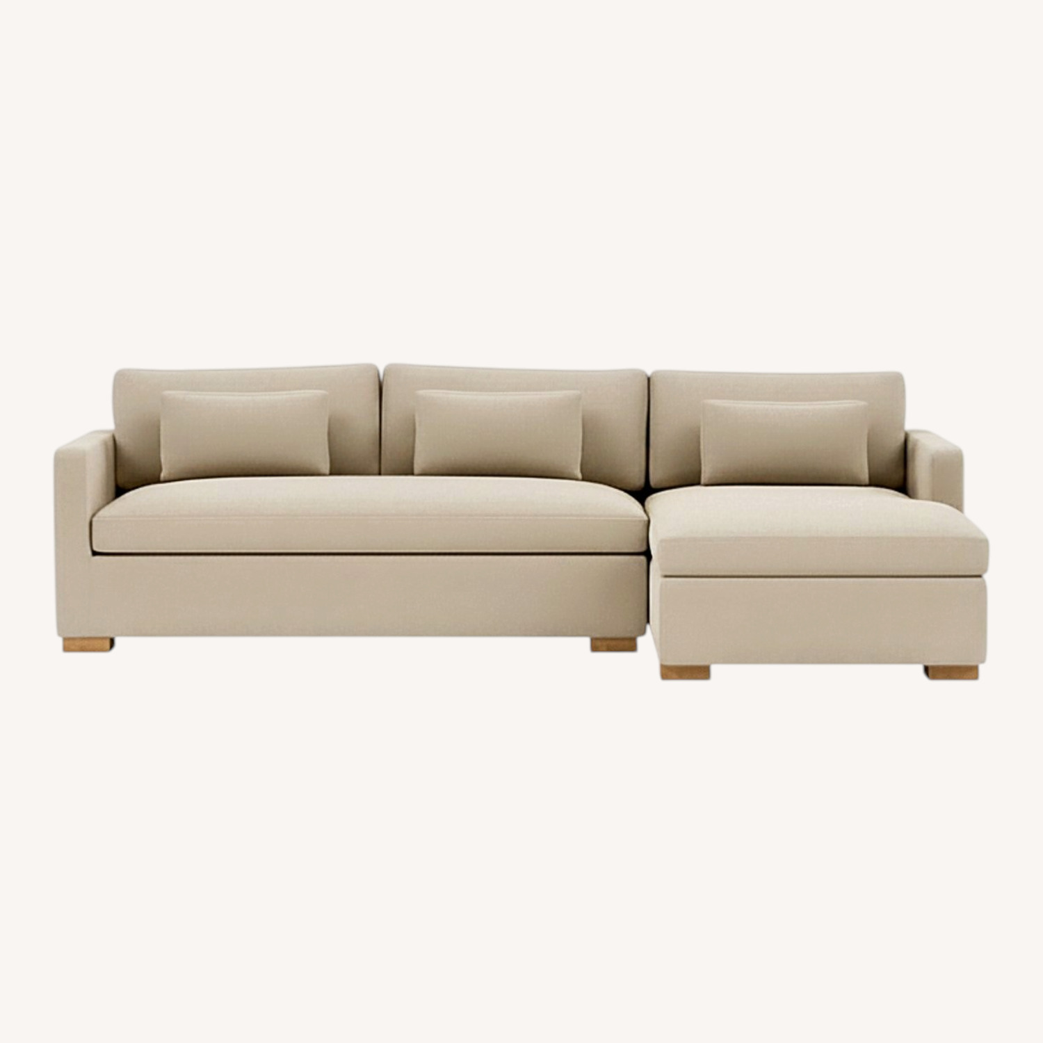 Interior Define Charly Ecru Sectional Sofa - image-0