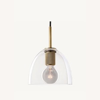 Restoration Hardware Utilitaire Cloche Shade Pendant