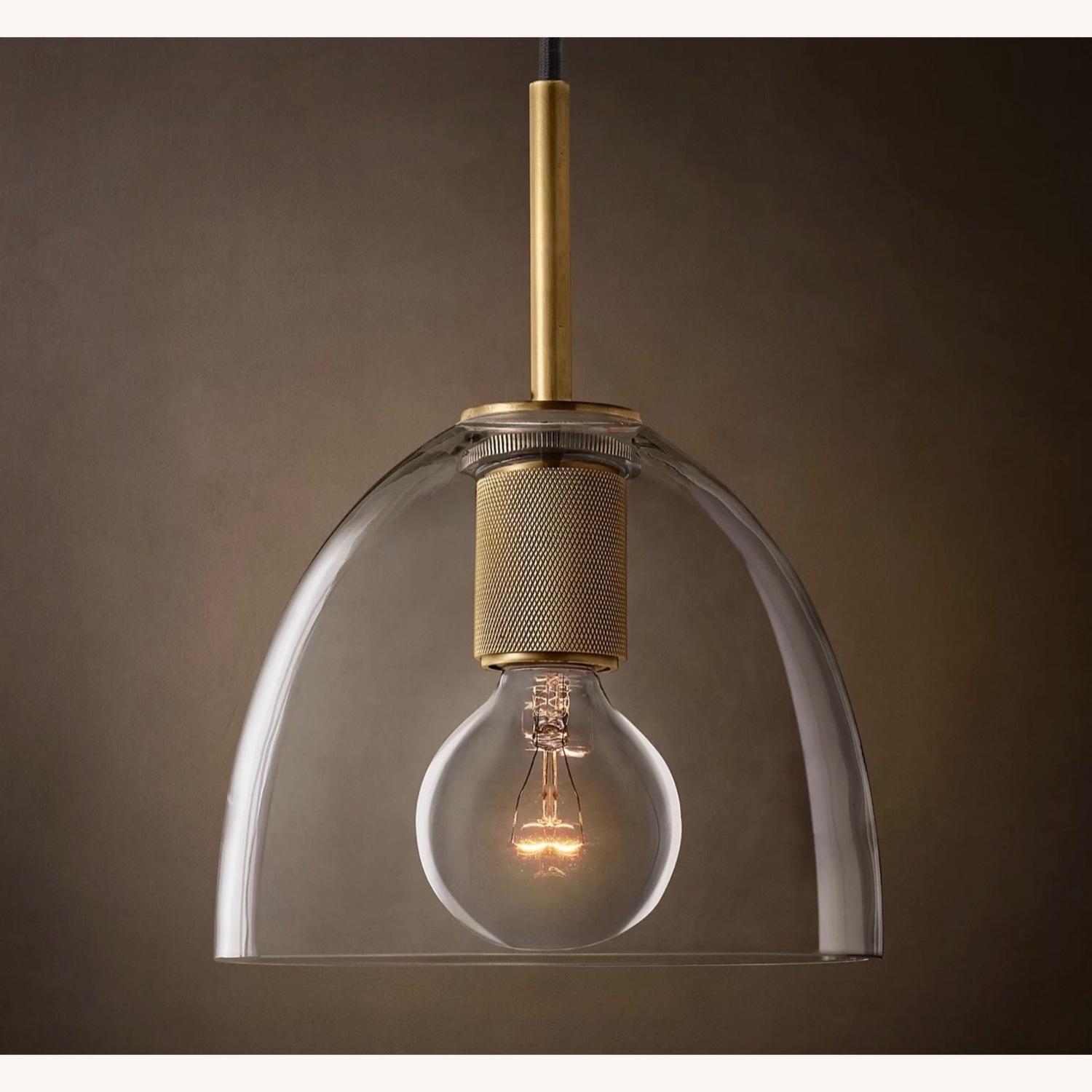 Restoration Hardware Utilitaire Cloche Shade Pendant - image-4