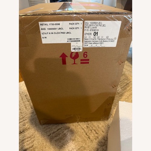 Used Restoration Hardware Utilitaire Cloche Shade Pendant for sale on AptDeco