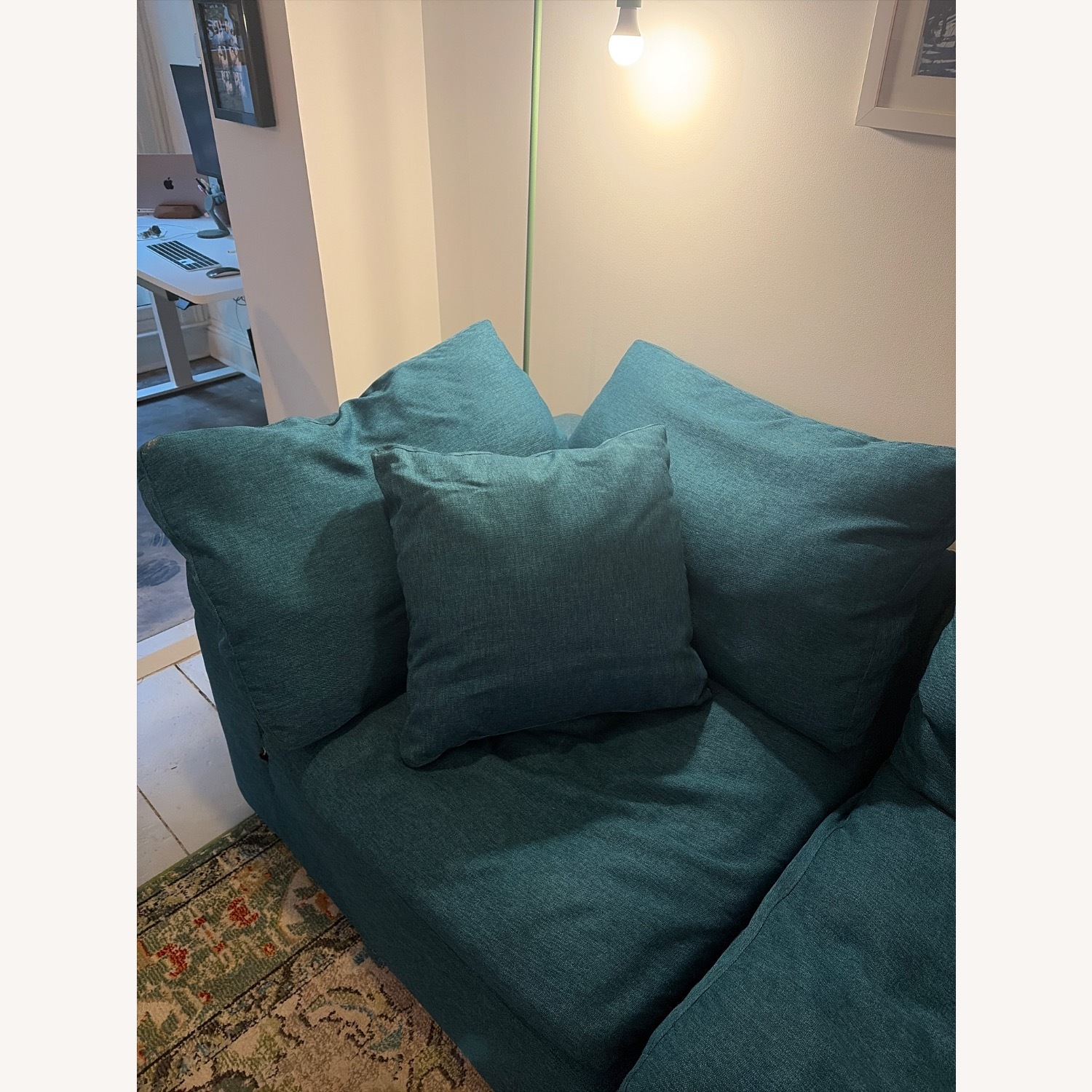 Joybird Bryant Blue Fabric 3+ Piece Sectional - image-8