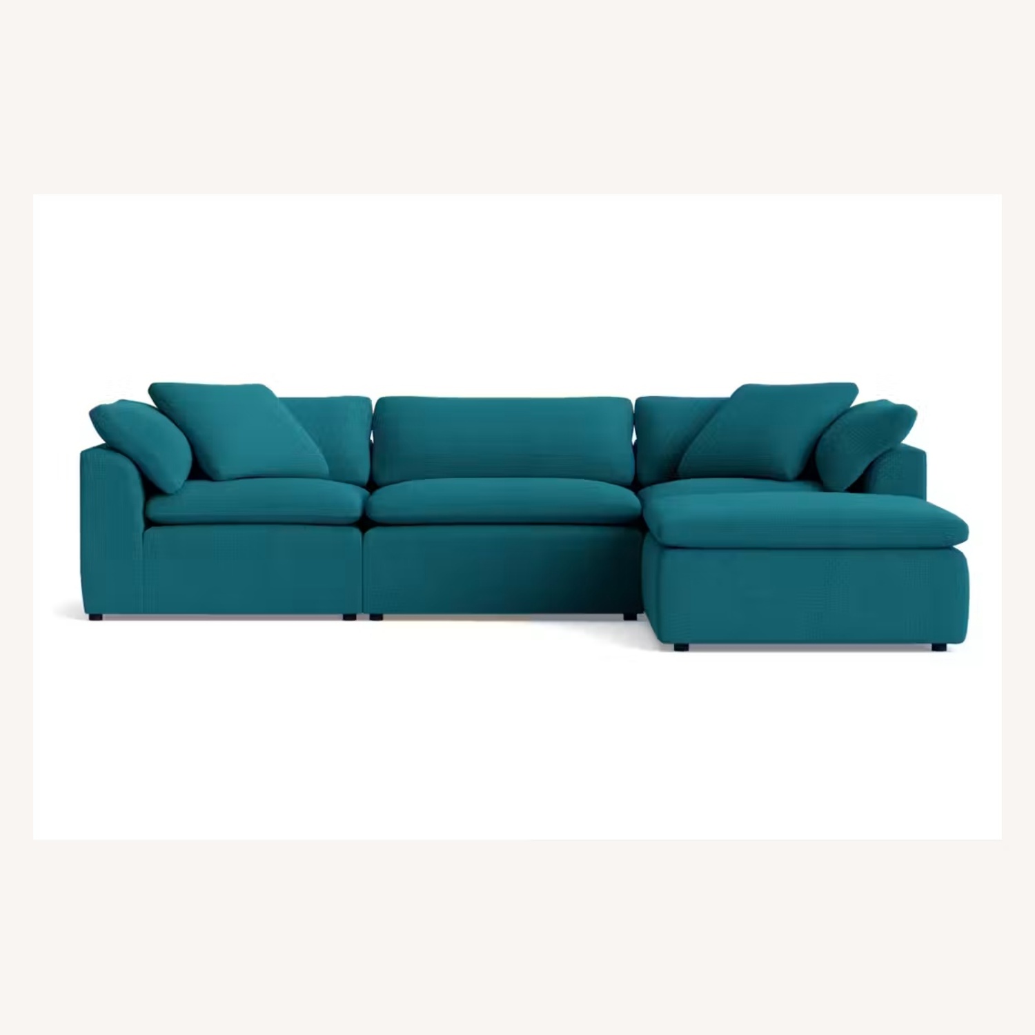 Joybird Bryant Blue Fabric 3+ Piece Sectional - image-9