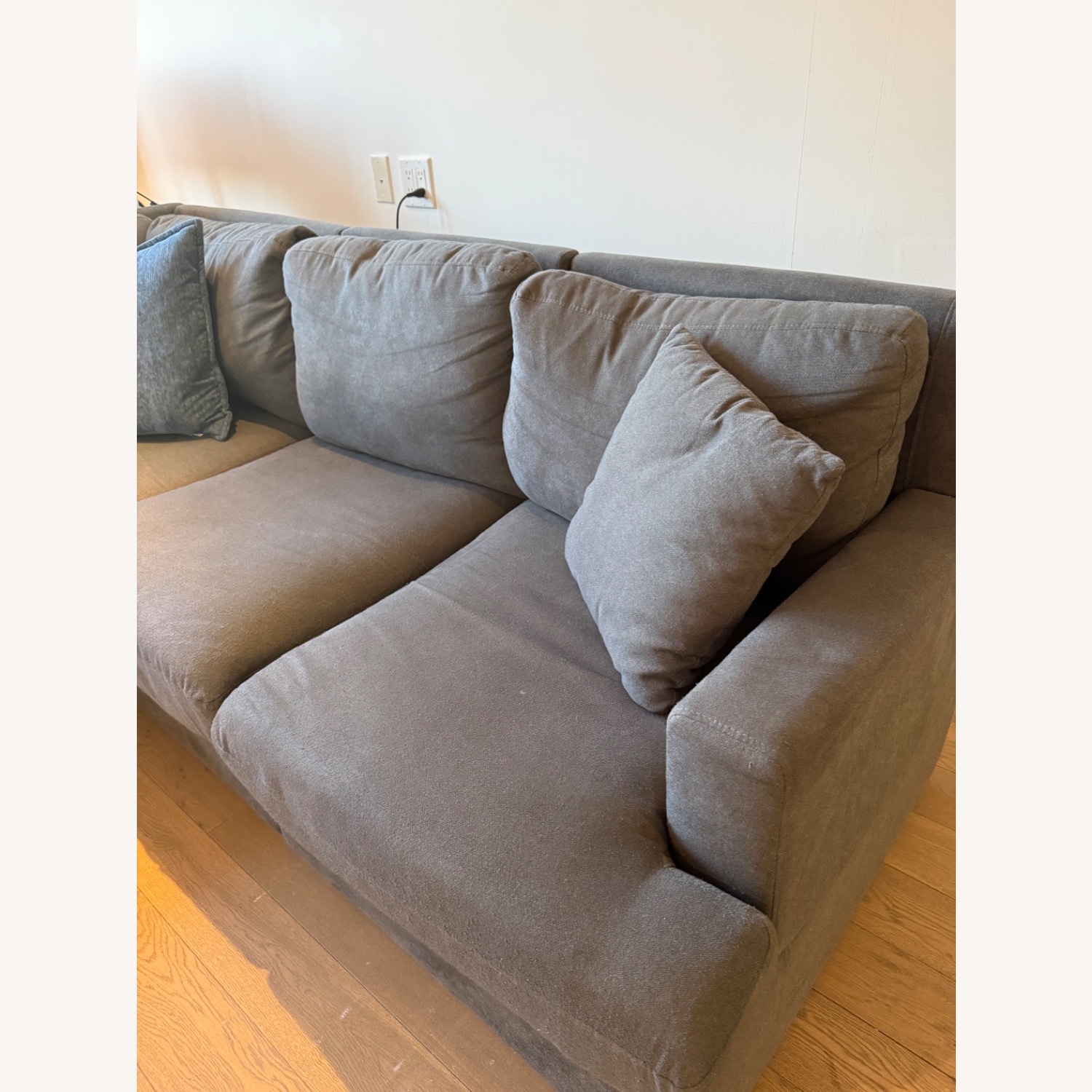 Wayfair Dark Gray Fabric L Shaped Sectional - image-4