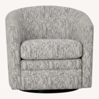 Bob's Discount Furniture Bettie Teal Swivel Chairs