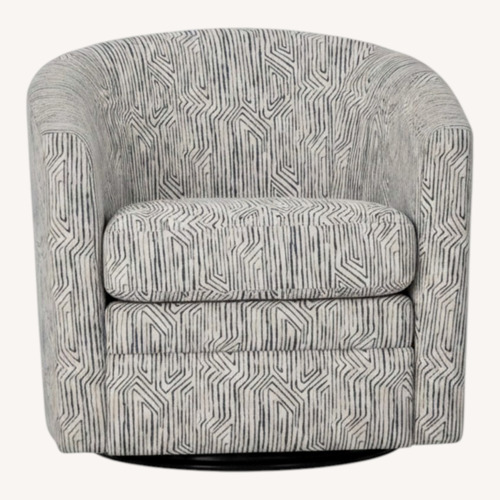 Used Bob's Discount Furniture Bettie Teal Swivel Chairs for sale on AptDeco