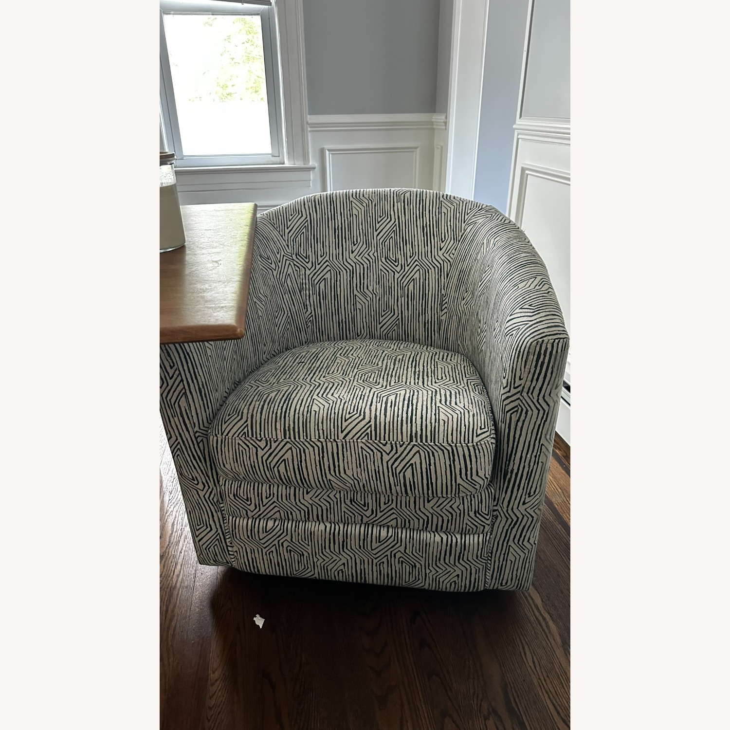 Bob's Discount Furniture Bettie Teal Swivel Chairs - image-8