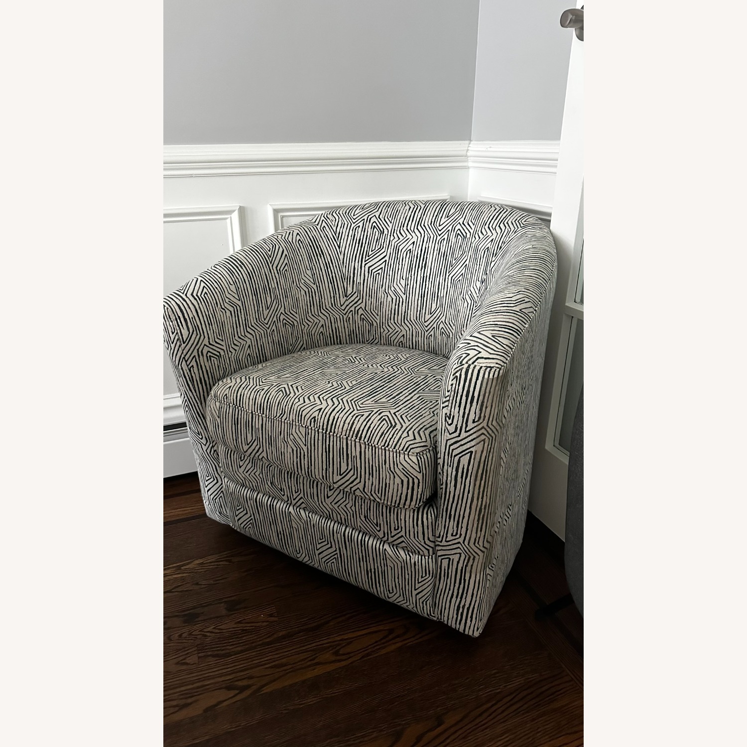 Bob's Discount Furniture Bettie Teal Swivel Chairs - image-6