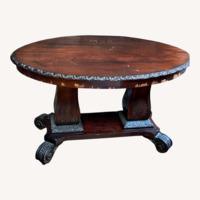 Vintage/Antique Natural Wood Side Table