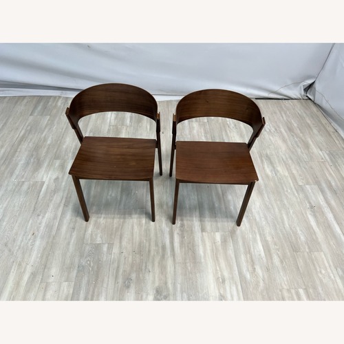 Used Hoft Home Aldo Dining Chair Set of 2 Walnut for sale on AptDeco