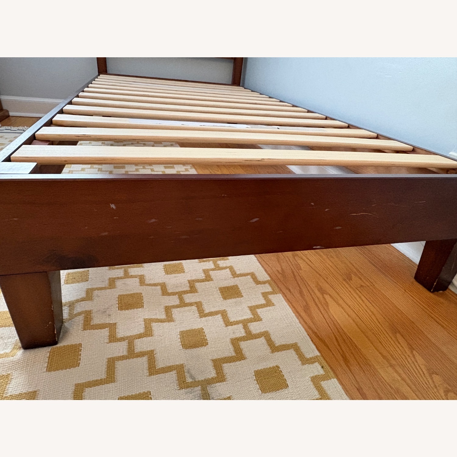Solid wood Craftsman-style twin platform bed - image-4