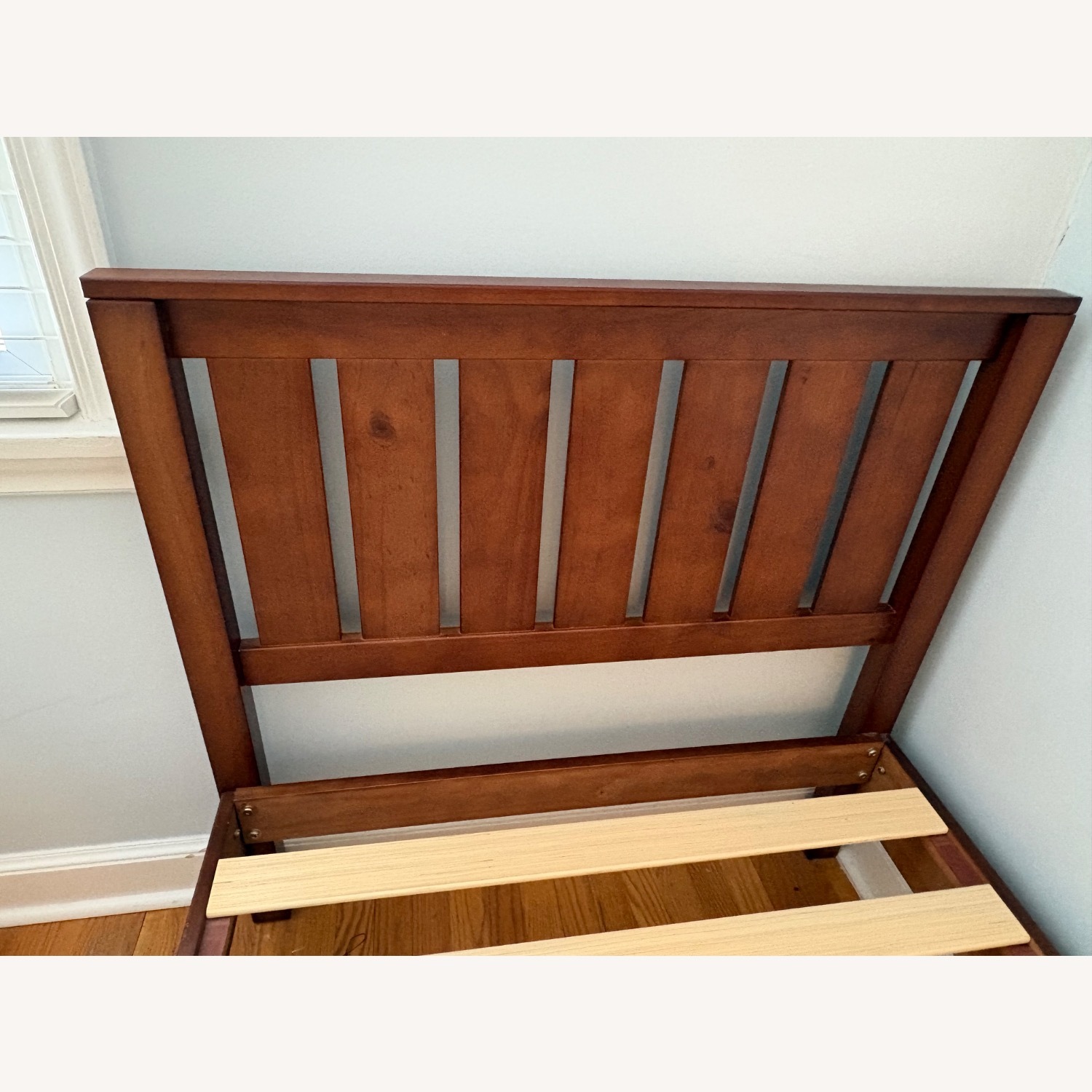Solid wood Craftsman-style twin platform bed - image-2