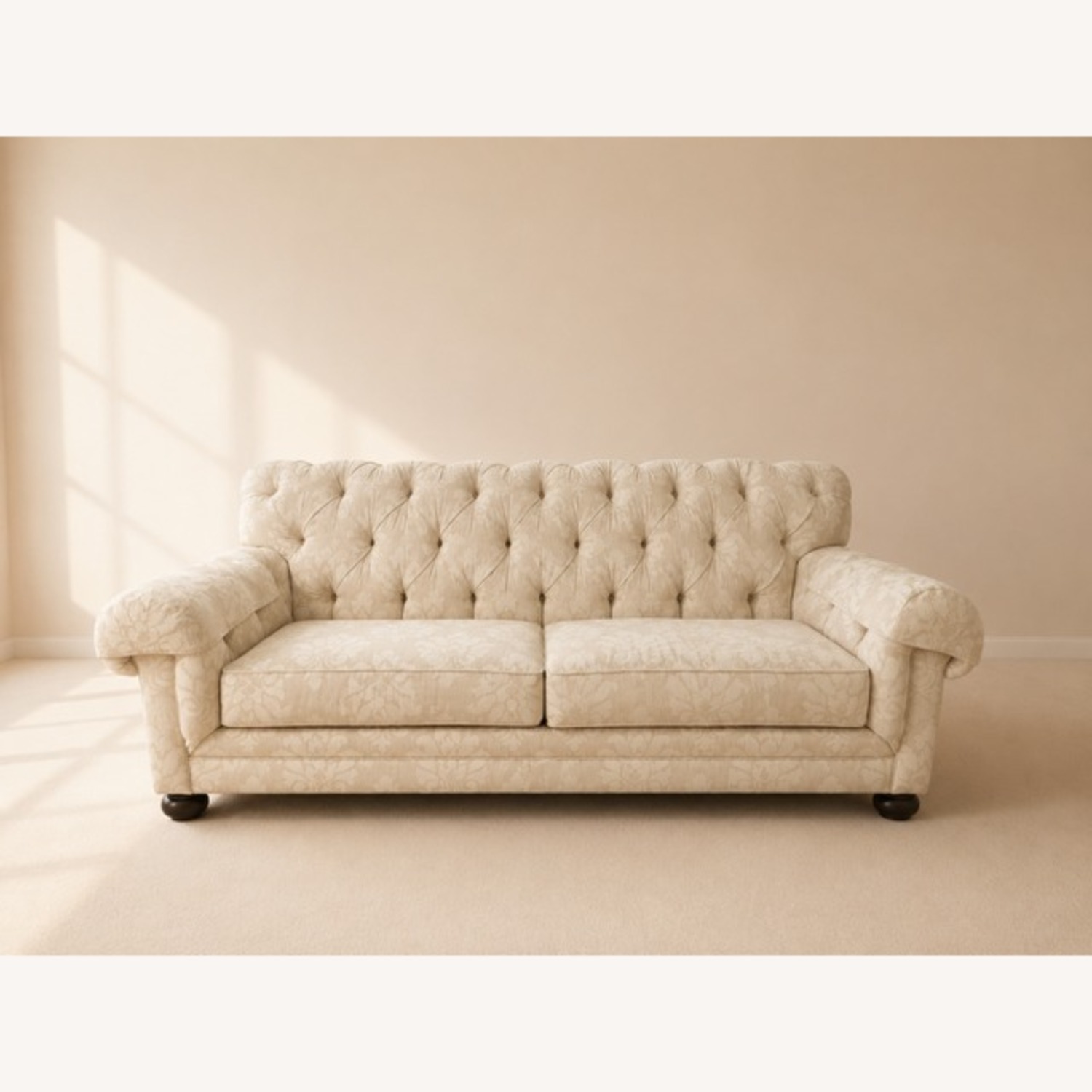 Ethan Allen Chadwick Ivory Sofa - image-1