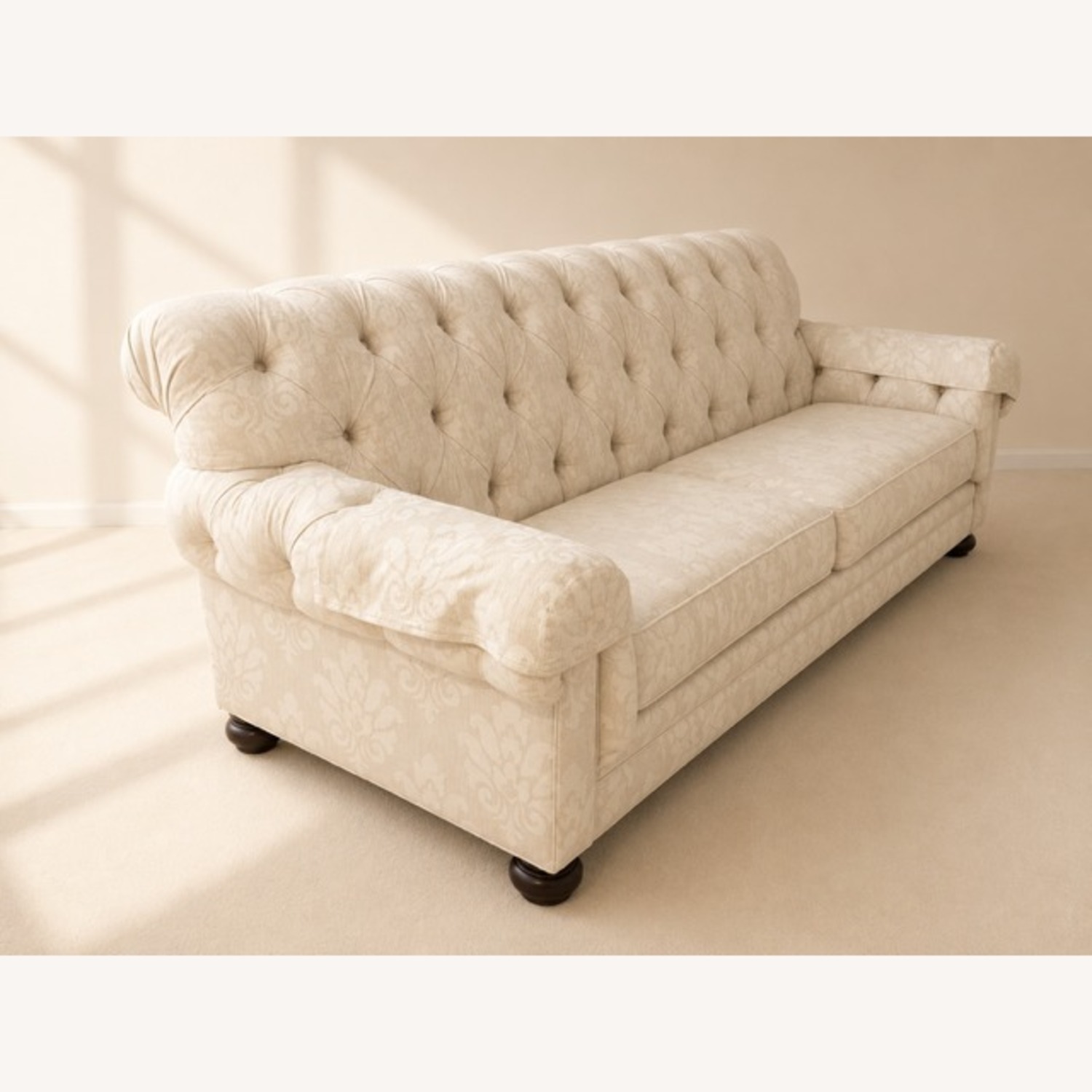 Ethan Allen Chadwick Ivory Sofa - image-2