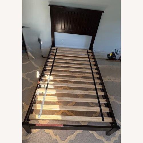 Used Wayfair Twin Platform Bed in Solid Rubberwood for sale on AptDeco