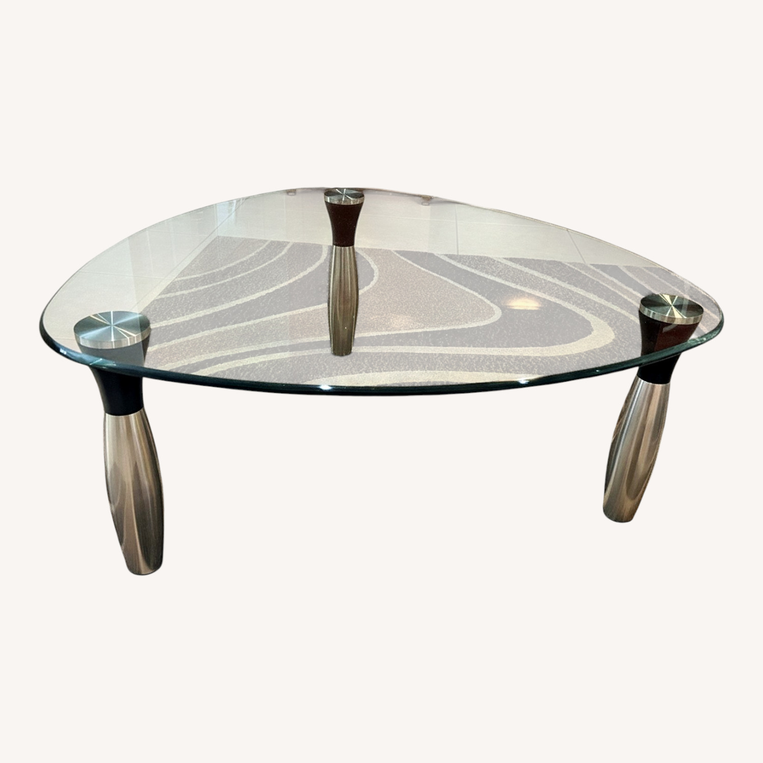 Triangle Glass Coffee Table - image-0