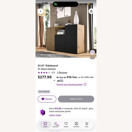 Used Wayfair Sideboard for sale on AptDeco