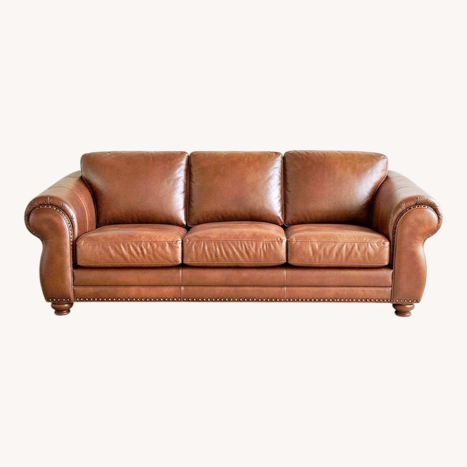 Genuine Leather Sofa - image-0