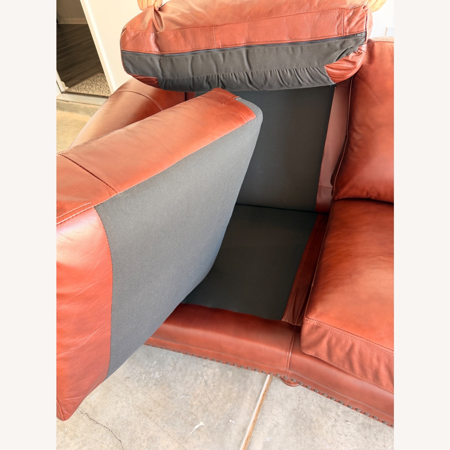 Genuine Leather Sofa - image-6