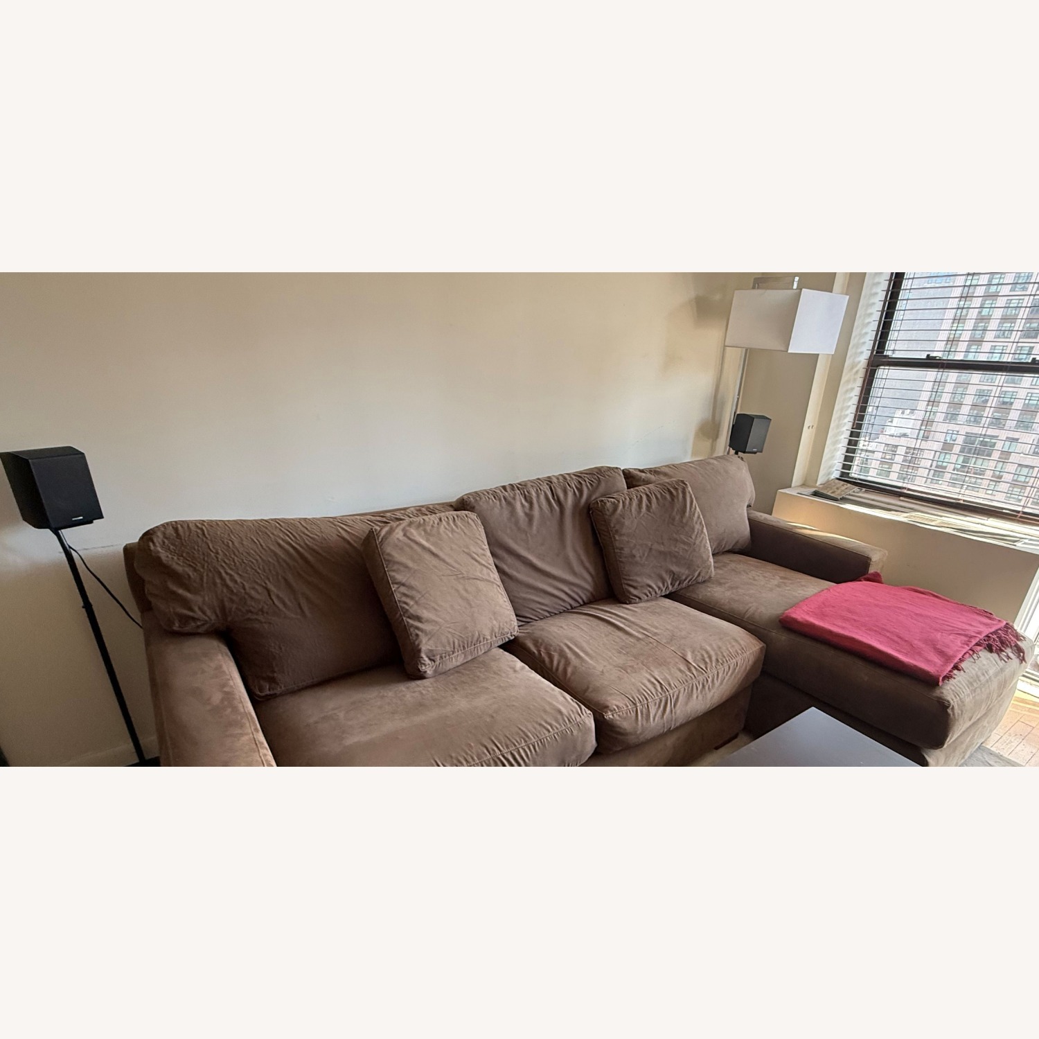 Crate & Barrel Axis Sofa Chaise with Full Sleeper Bed - image-6