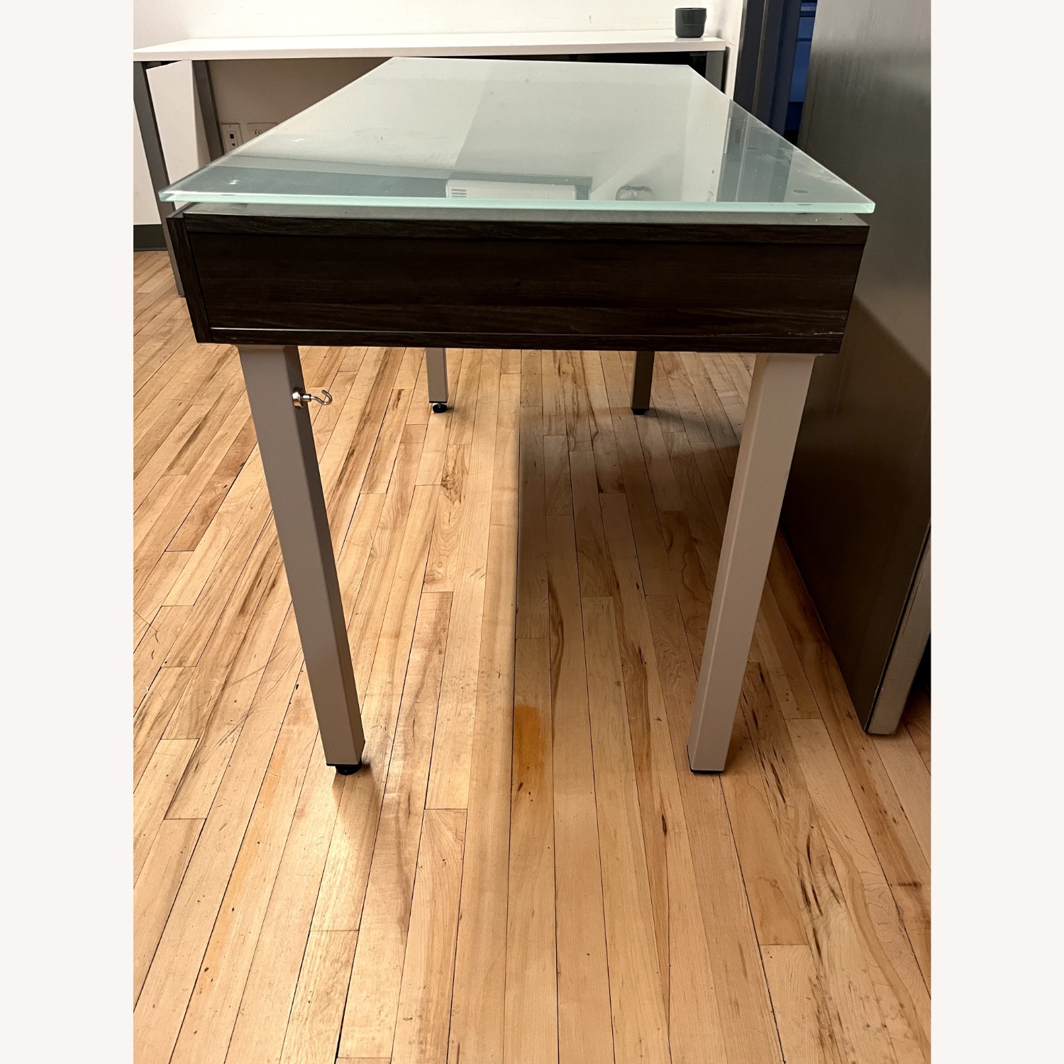 Matte Glass Contemporary Desk - image-6