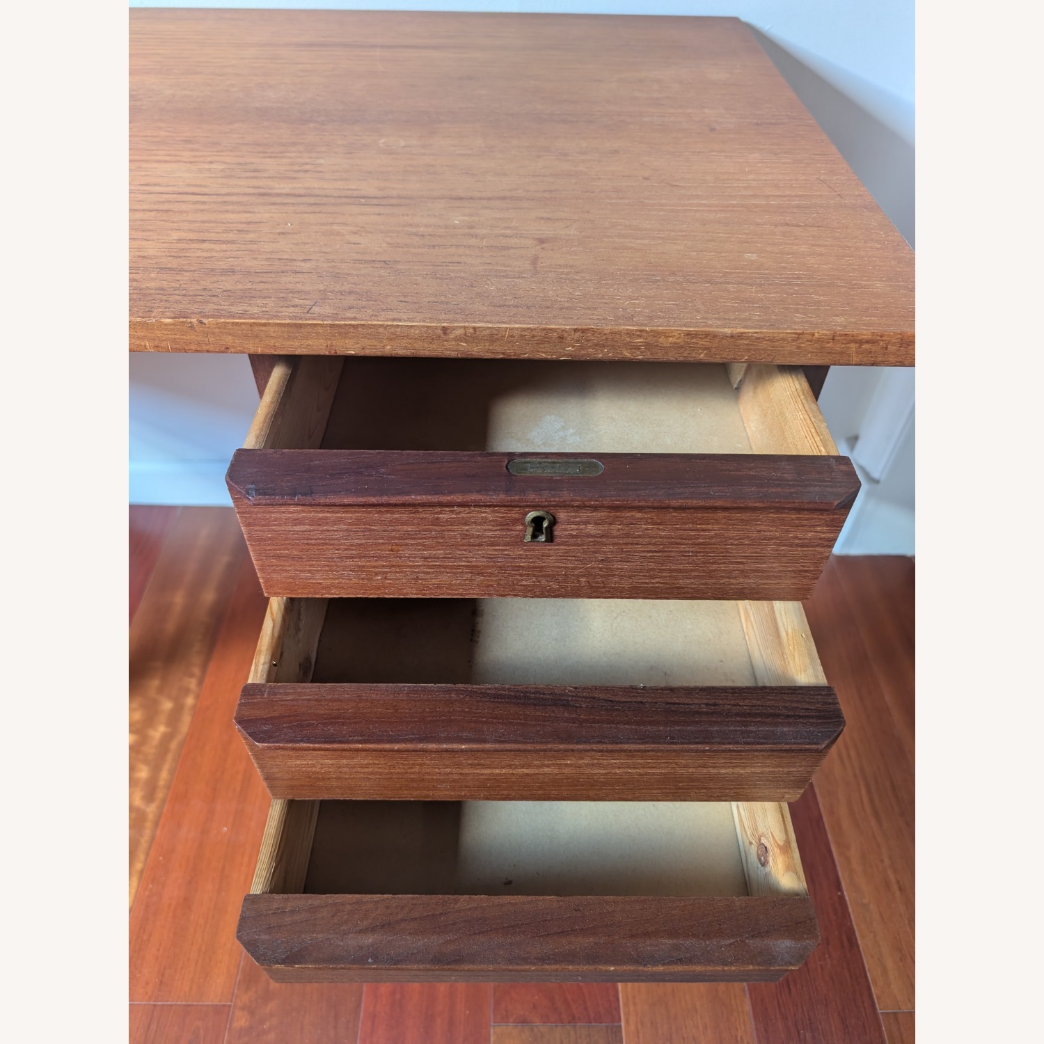 Vintage Danish Teakwood Desk - image-5