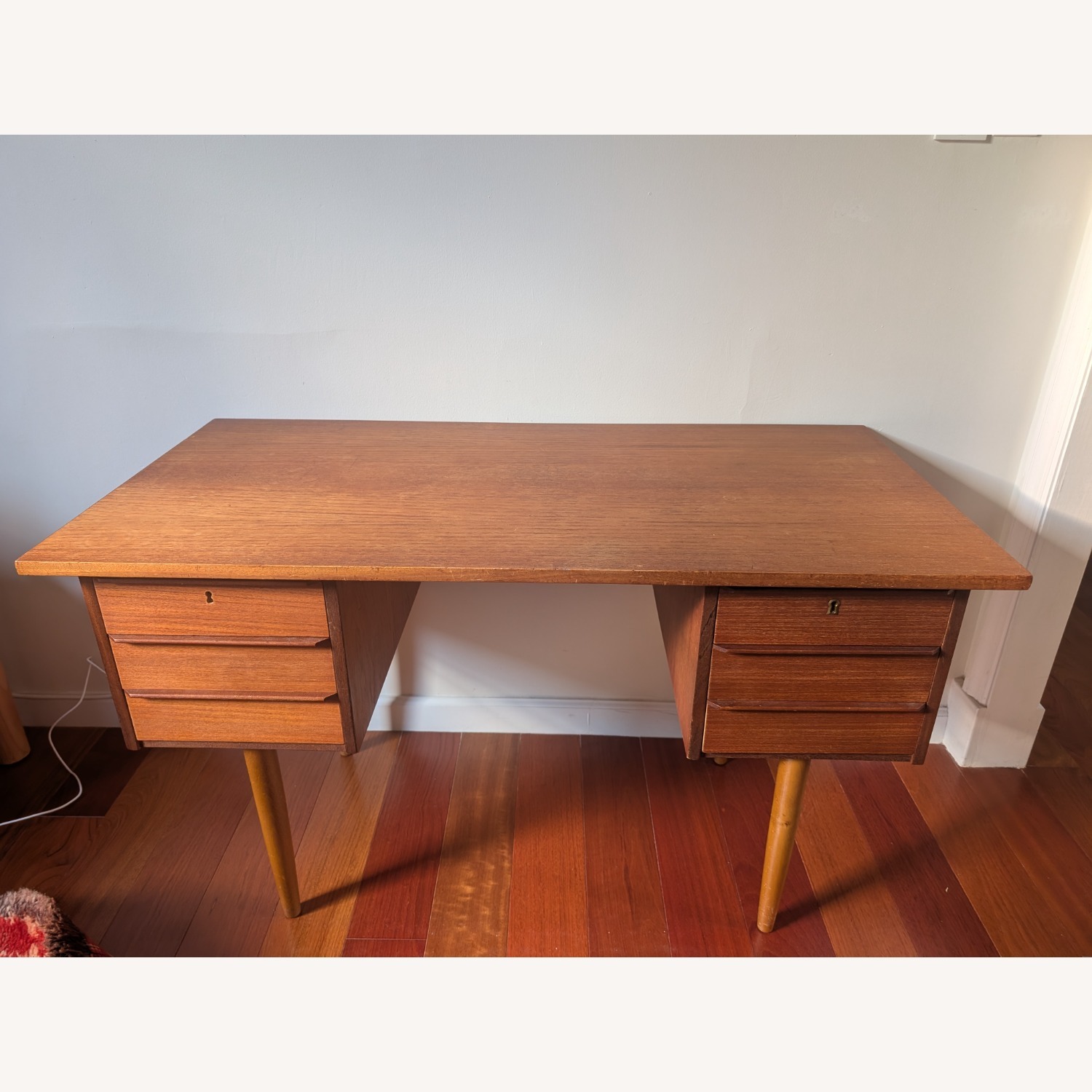 Vintage Danish Teakwood Desk - image-3