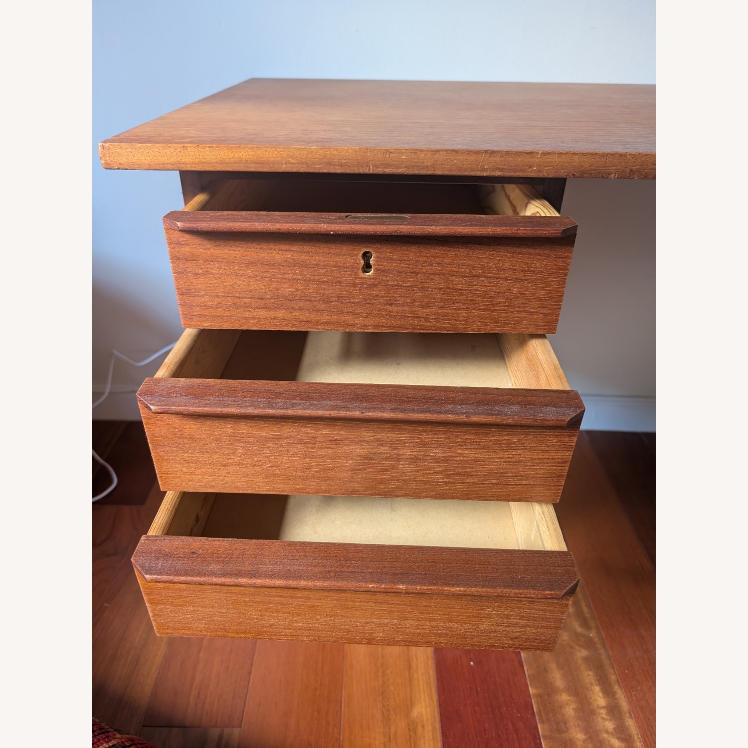 Vintage Danish Teakwood Desk - image-4