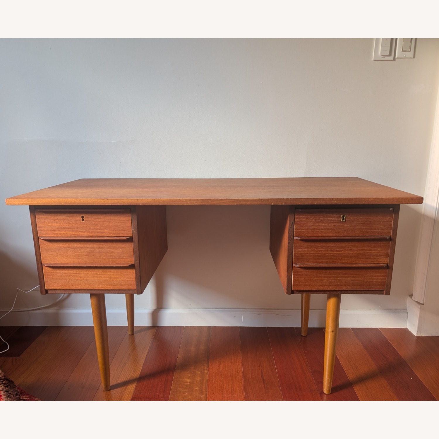 Vintage Danish Teakwood Desk - image-2