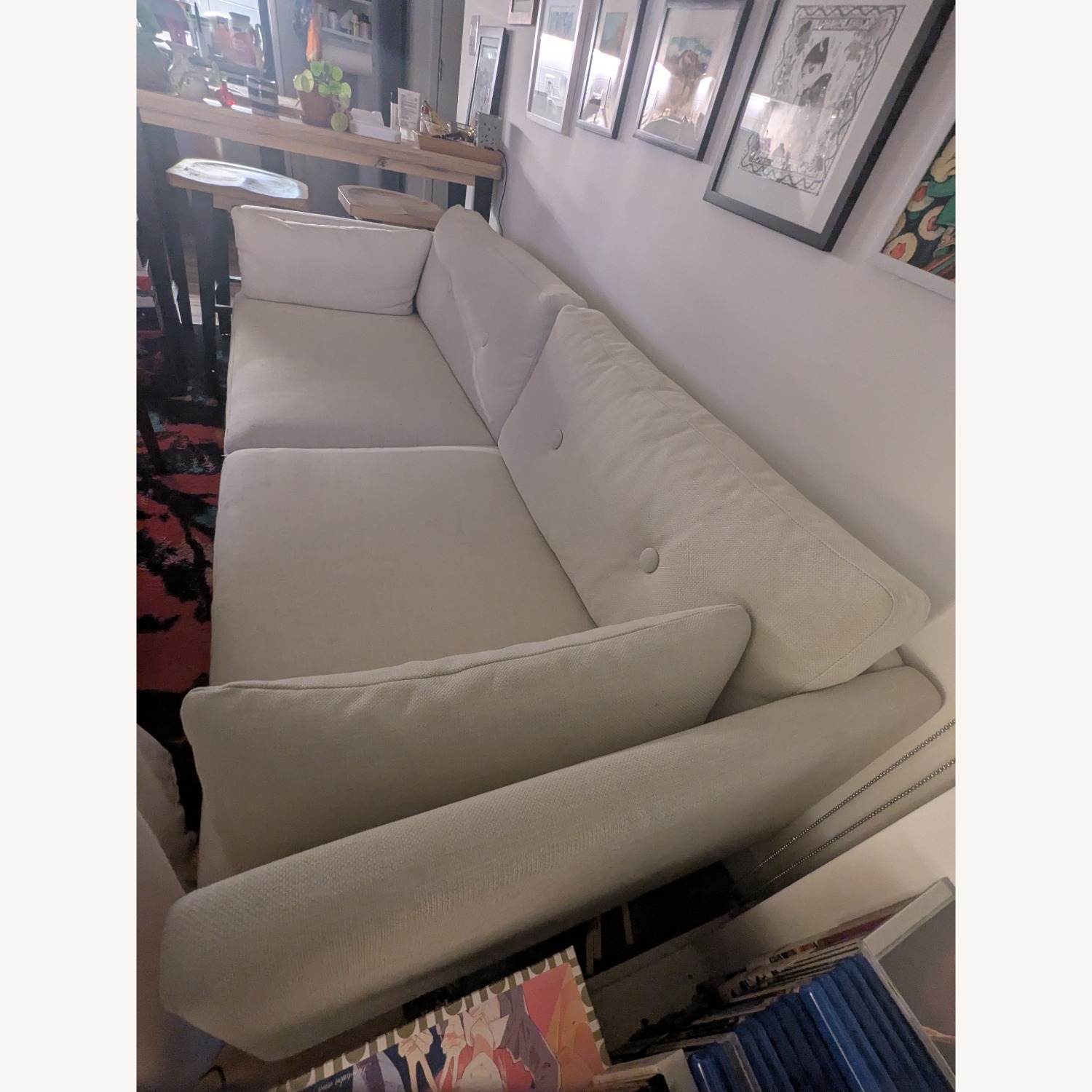 Article Anton Limestone Fabric 3+ Seater Sofa - image-3
