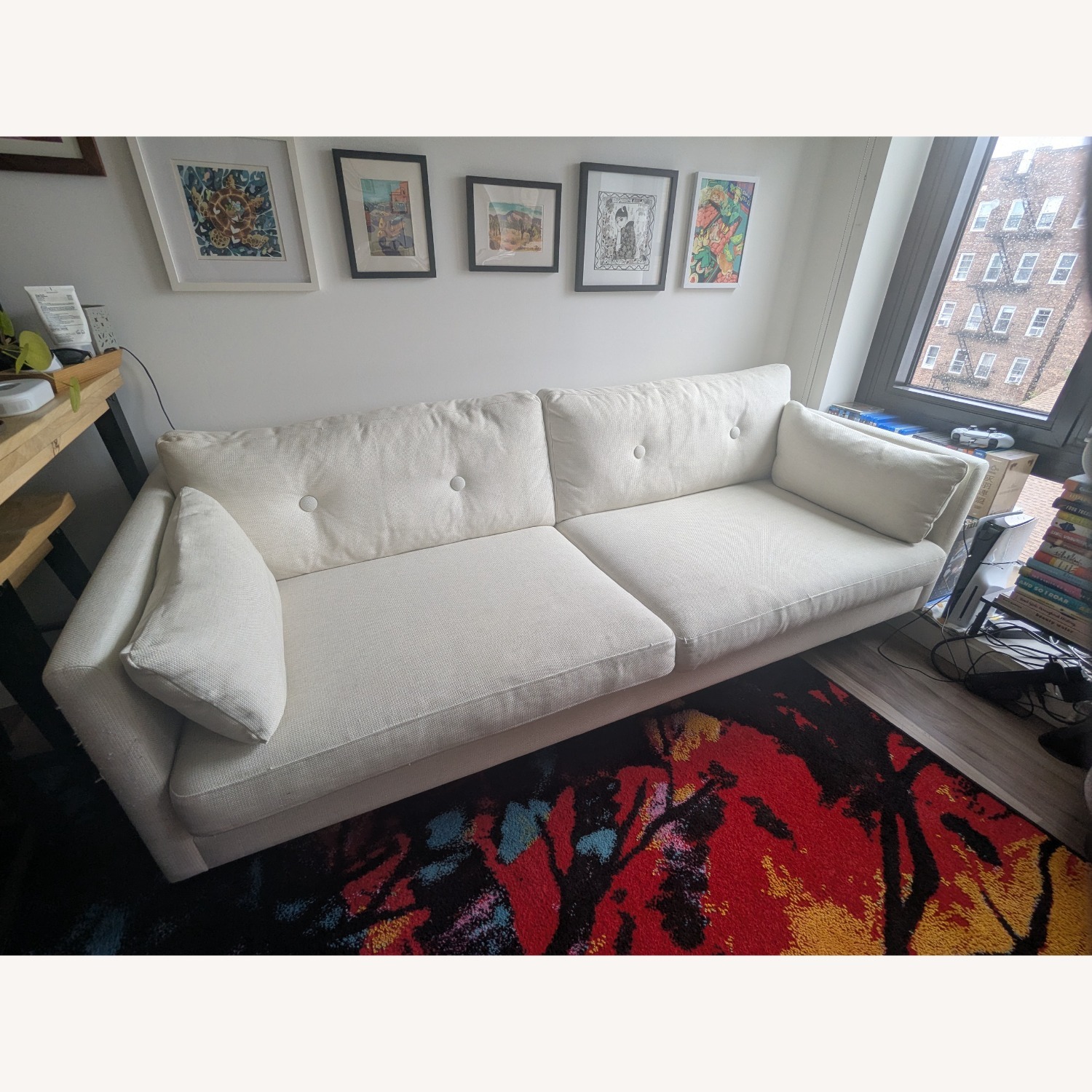 Article Anton Limestone Fabric 3+ Seater Sofa - image-2