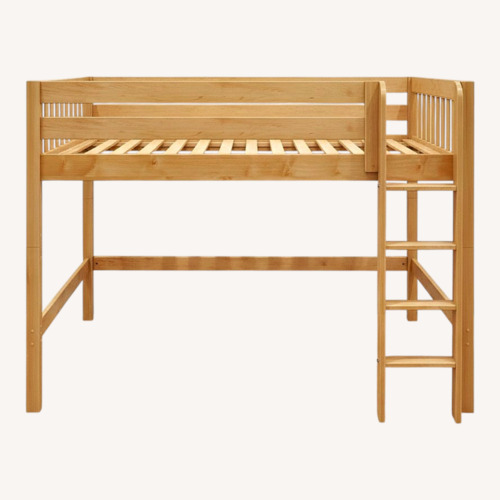 Used Solid Wood Mid-Loft Bed for sale on AptDeco