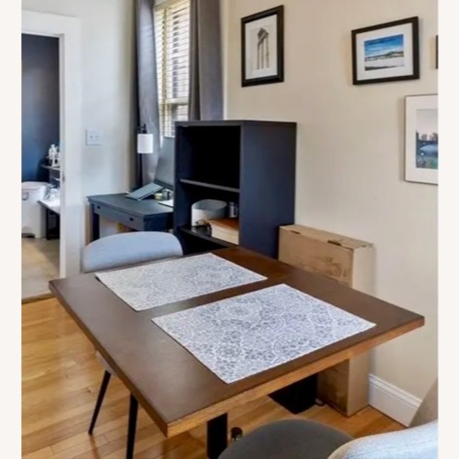 West Elm 32 x 32 Walnut Dining Table - image-1